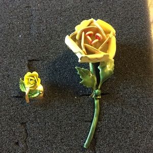 Vintage Sandor flower brooch, pin